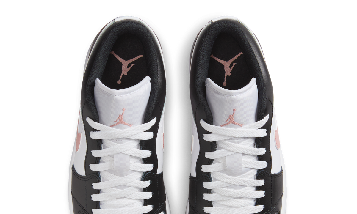 Overkicks - Air Jordan 1 Low Black Rust Pink (553558-165) - vista superior
