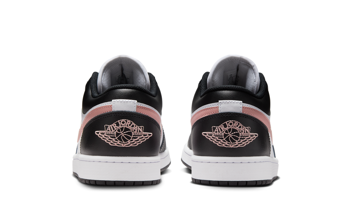 Overkicks - Air Jordan 1 Low Black Rust Pink (553558-165) - detalle talón