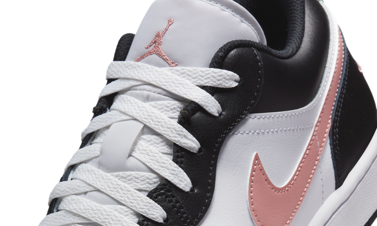 Overkicks - Air Jordan 1 Low Black Rust Pink (553558-165) - detalle lateral interior