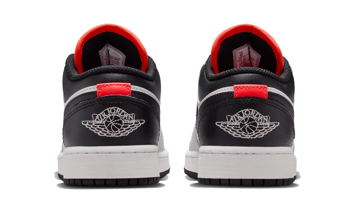 Overkicks - Air Jordan 1 Low Black Summit White Infrared (GS) (553560-045) - imagen 6