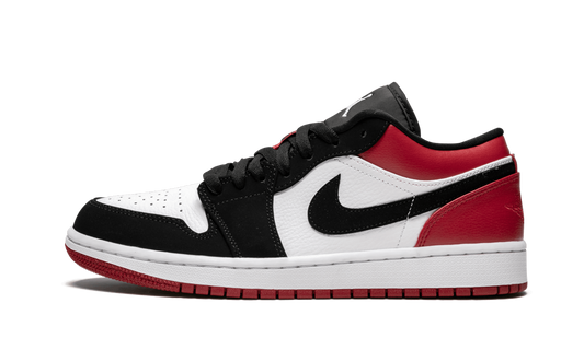 Overkicks - Air Jordan 1 Low Black Toe (2019) (553558-116) - vista lateral