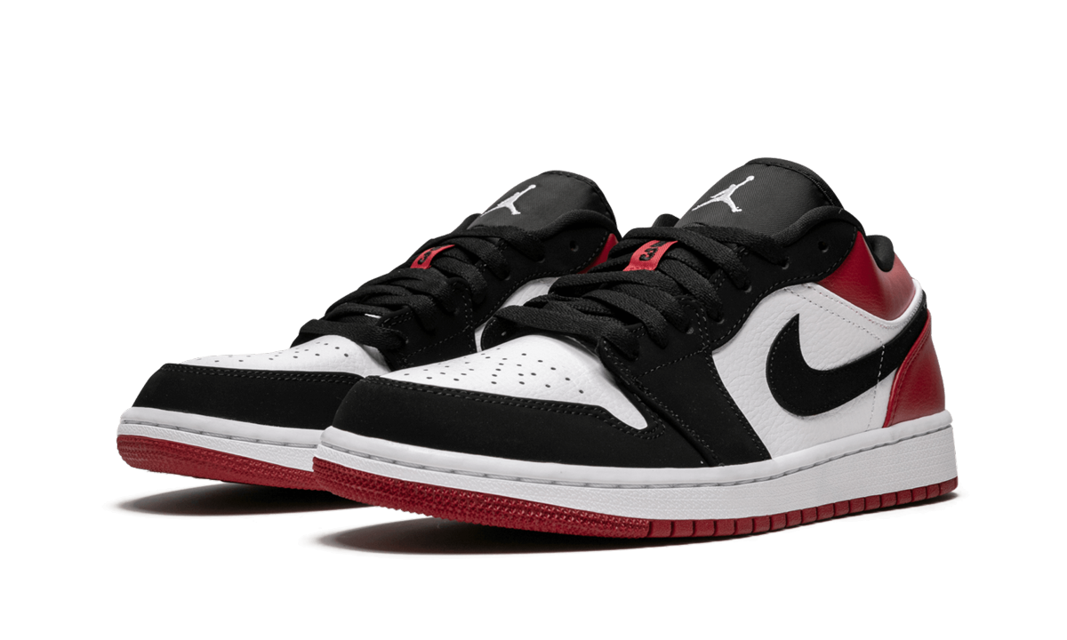 Overkicks - Air Jordan 1 Low Black Toe (2019) (553558-116) - vista trasera