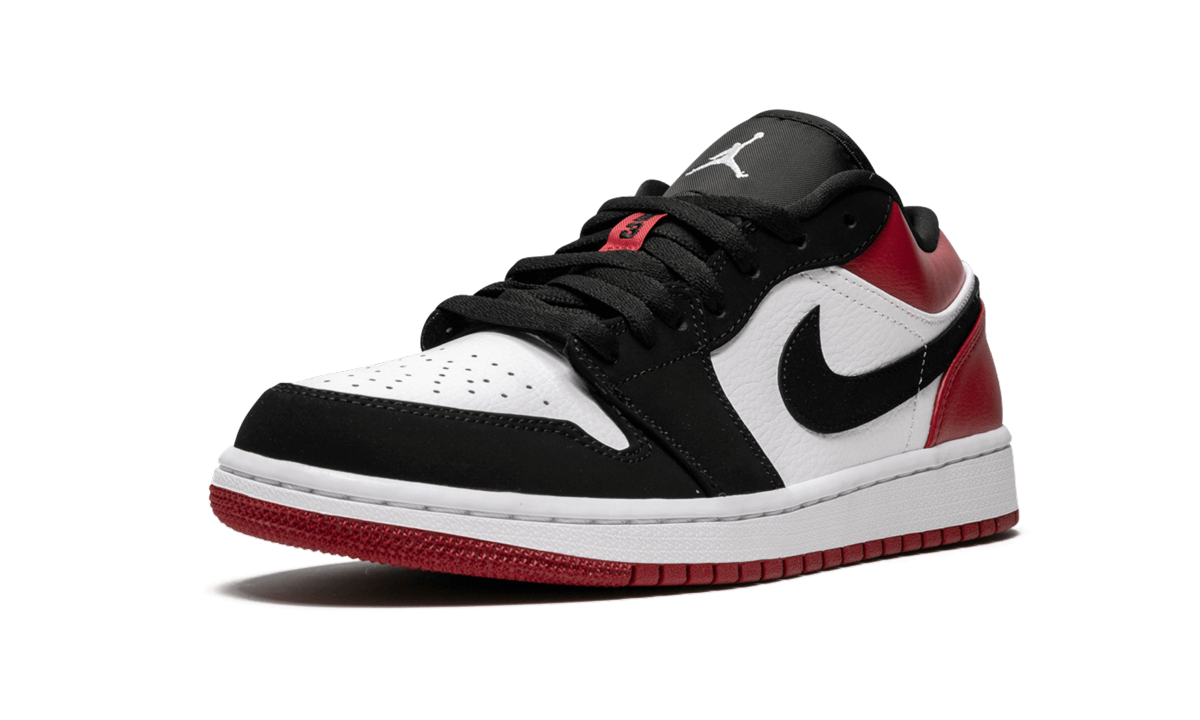 Overkicks - Air Jordan 1 Low Black Toe (2019) (553558-116) - detalle suela
