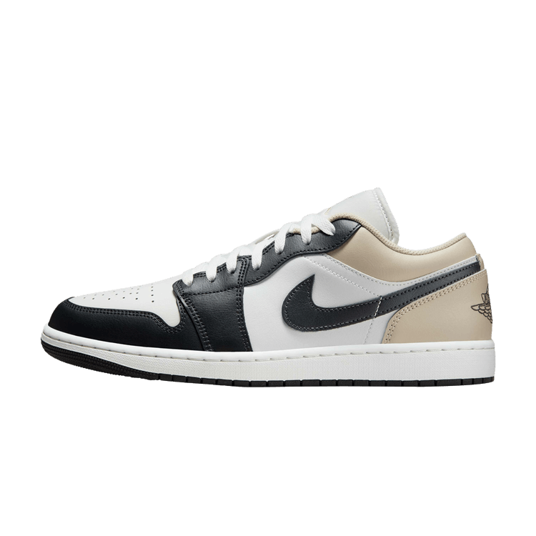 Overkicks - Air Jordan 1 Low Black Toe Rattan (553558-153) - vista lateral