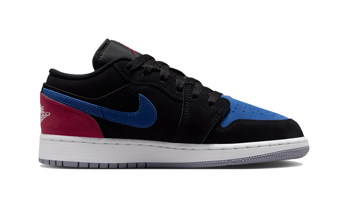 Overkicks - Air Jordan 1 Low Black True Blue Varsity Red (GS) (553560-049) - imagen 4
