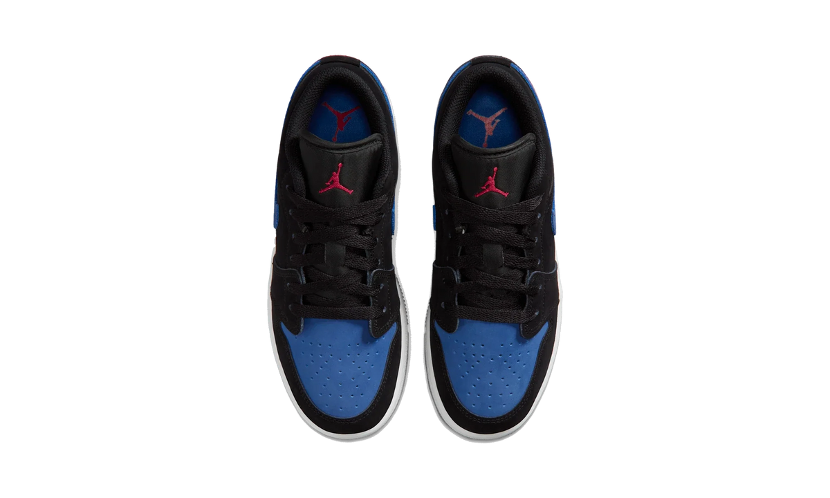 Overkicks - Air Jordan 1 Low Black True Blue Varsity Red (GS) (553560-049) - imagen 5