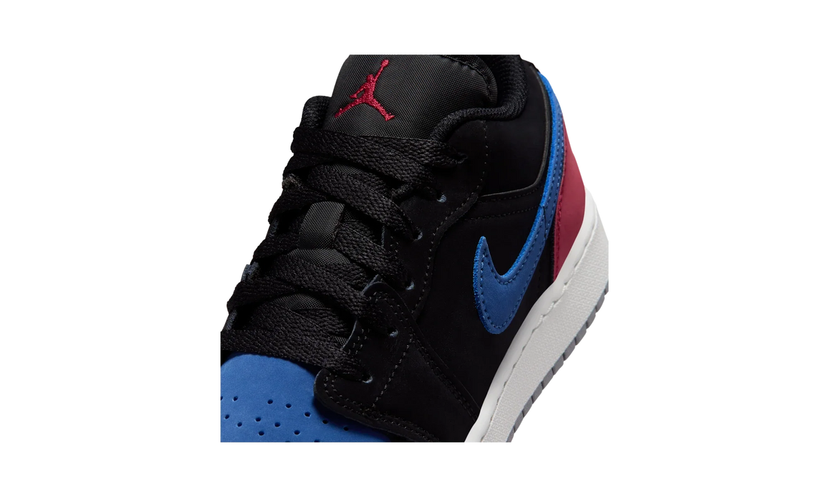 Overkicks - Air Jordan 1 Low Black True Blue Varsity Red (GS) (553560-049) - imagen 7