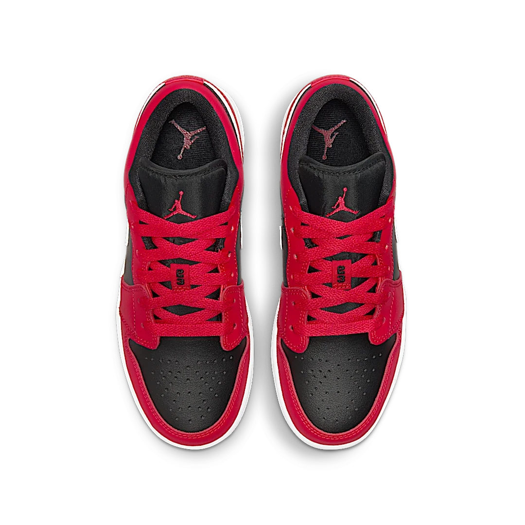 Overkicks - Air Jordan 1 Low Black Very Berry (GS) (553560-061) - imagen 3