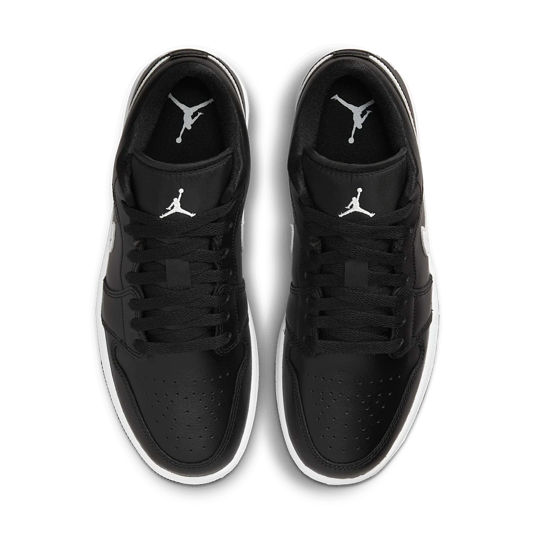 Overkicks - Air Jordan 1 Low Black White (2022) (DV0990-001) - par completo