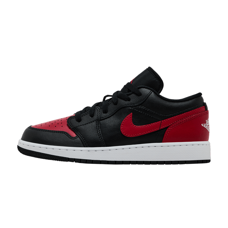 Overkicks - Air Jordan 1 Low Bred Twist (GS) (553560-067) - vista lateral