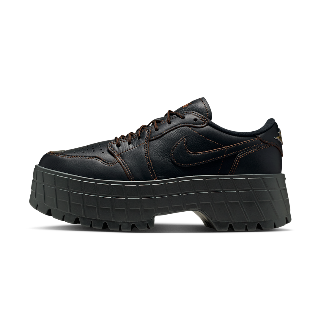 Overkicks - Air Jordan 1 Low Brooklyn Black Cacao Wow (HF3184-002) - vista lateral