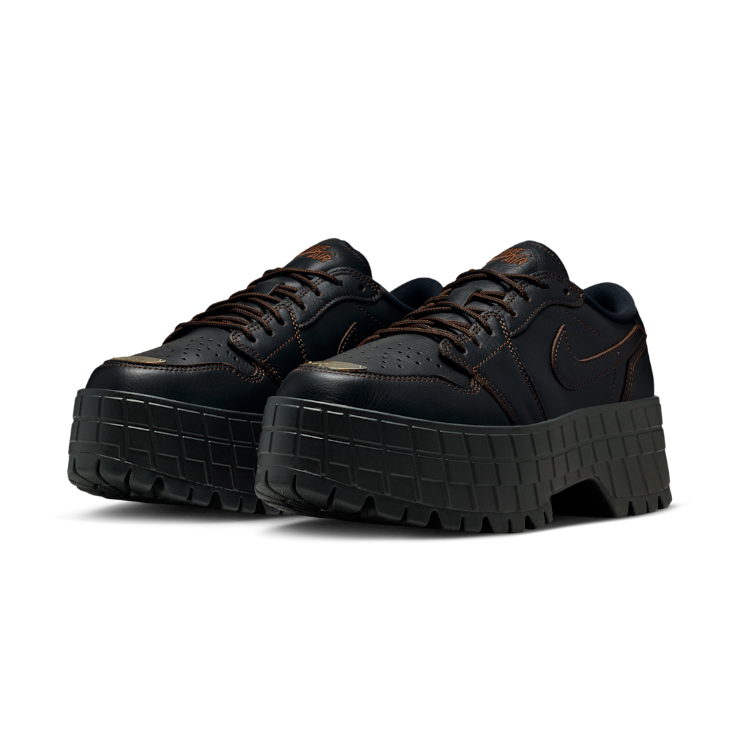 Overkicks - Air Jordan 1 Low Brooklyn Black Cacao Wow (HF3184-002) - vista trasera