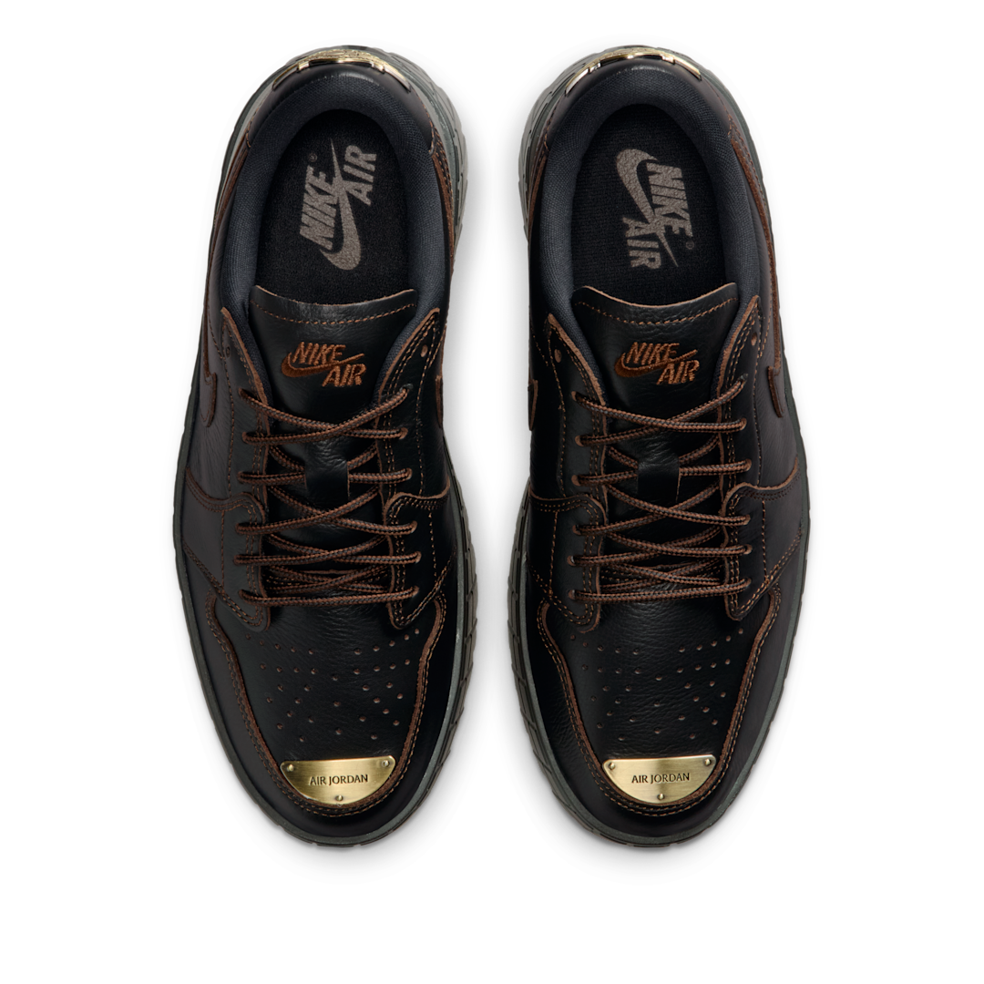 Overkicks - Air Jordan 1 Low Brooklyn Black Cacao Wow (HF3184-002) - par completo