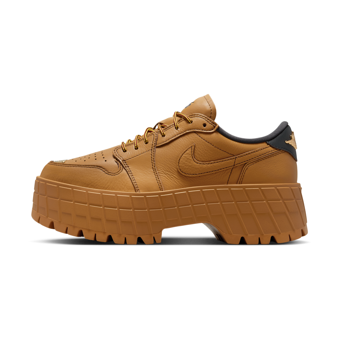 Overkicks - Air Jordan 1 Low Brooklyn Wheat (HF3184-700) - vista lateral