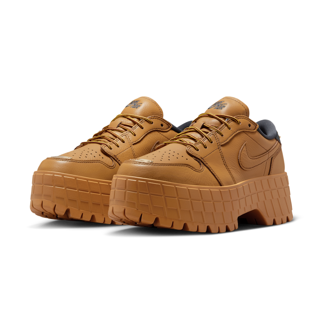Overkicks - Air Jordan 1 Low Brooklyn Wheat (HF3184-700) - vista trasera