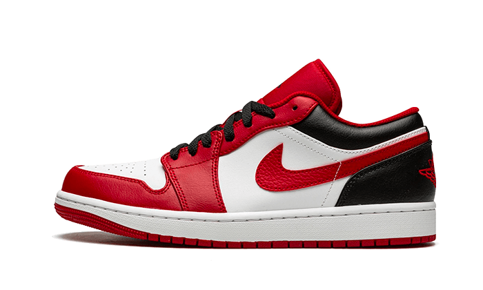 Overkicks - Air Jordan 1 Low Bulls (GS) (553560-163) - vista lateral