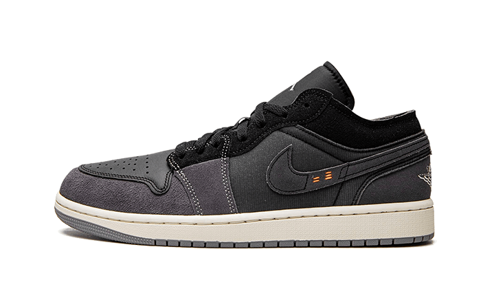 Overkicks - Air Jordan 1 Low Craft Inside Out Black (DN1635-001) - vista lateral