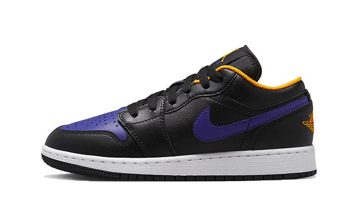 Overkicks - Air Jordan 1 Low Dark Concord (GS) (553560-075) - vista lateral