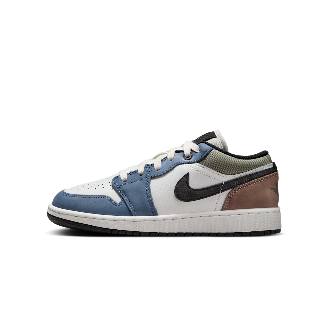 Overkicks - Air Jordan 1 Low Diffused Blue Jade Horizon (GS) (HV5973-101) - vista lateral
