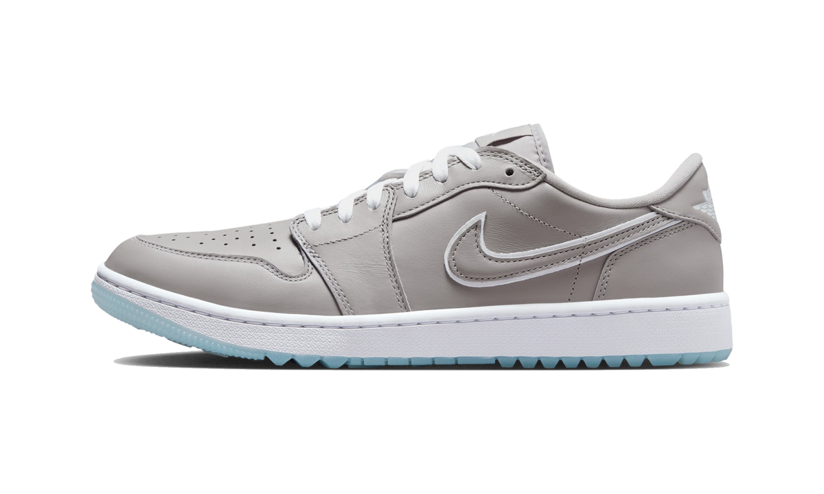Overkicks - Air Jordan 1 Low Golf Medium Grey Blue Tint (DD9315-007) - vista lateral