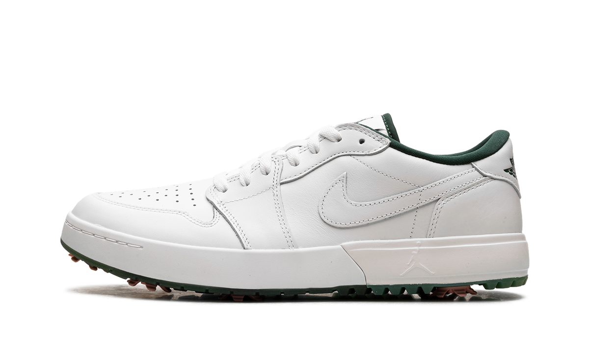 Overkicks - Air Jordan 1 Low Golf Spiked White Fir Elemental Pink (IQ3417-100) - vista lateral