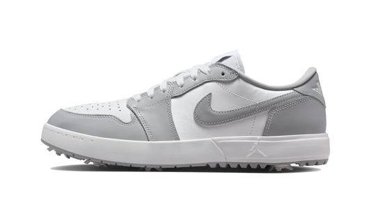 Overkicks - Air Jordan 1 Low Golf Spiked Wolf Grey White (IQ3417-001) - vista lateral