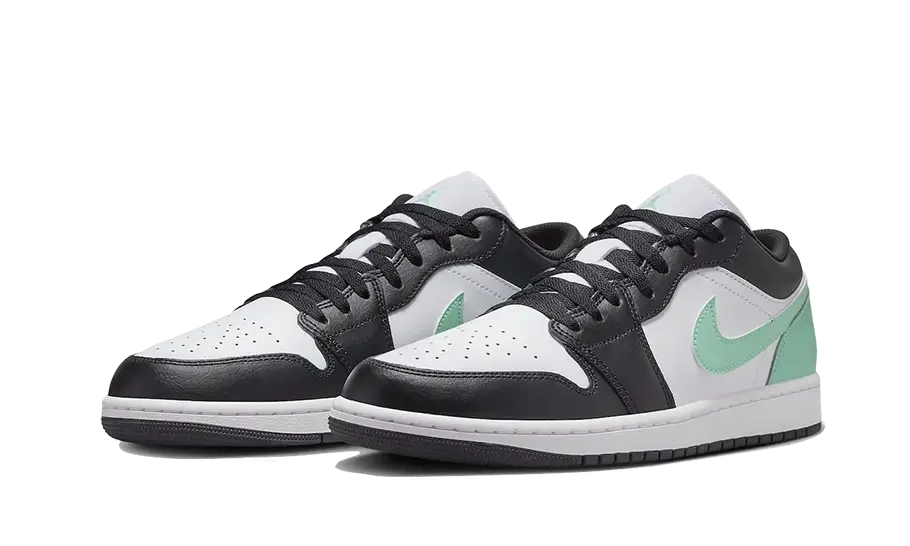 Overkicks - Air Jordan 1 Low Green Glow (553558-131 / 553560-131) - vista trasera