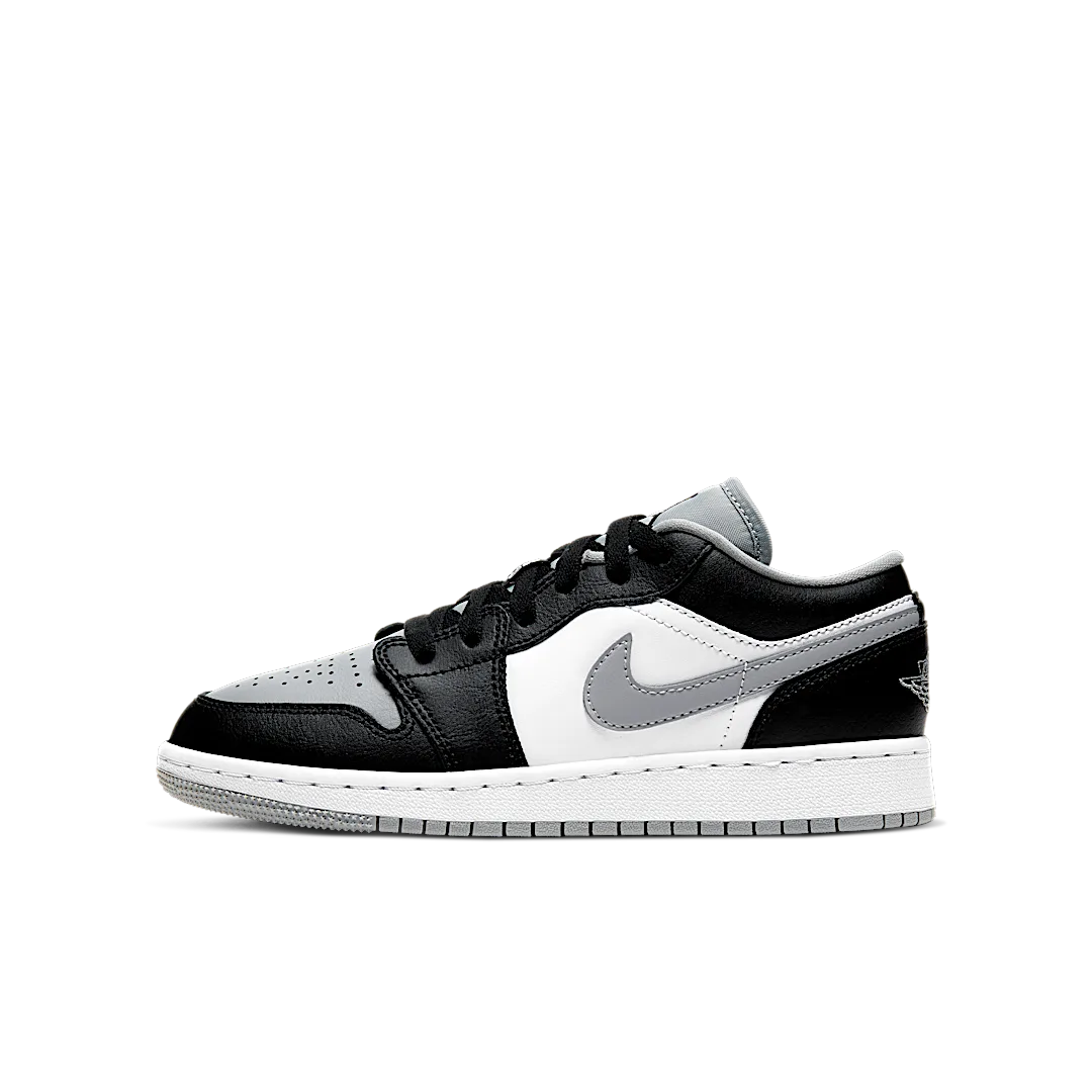 Overkicks - Air Jordan 1 Low Grey Toe (GS) (553560-039) - vista lateral