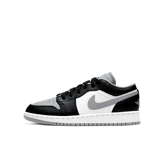 Overkicks - Air Jordan 1 Low Grey Toe (GS) (553560-039) - vista lateral