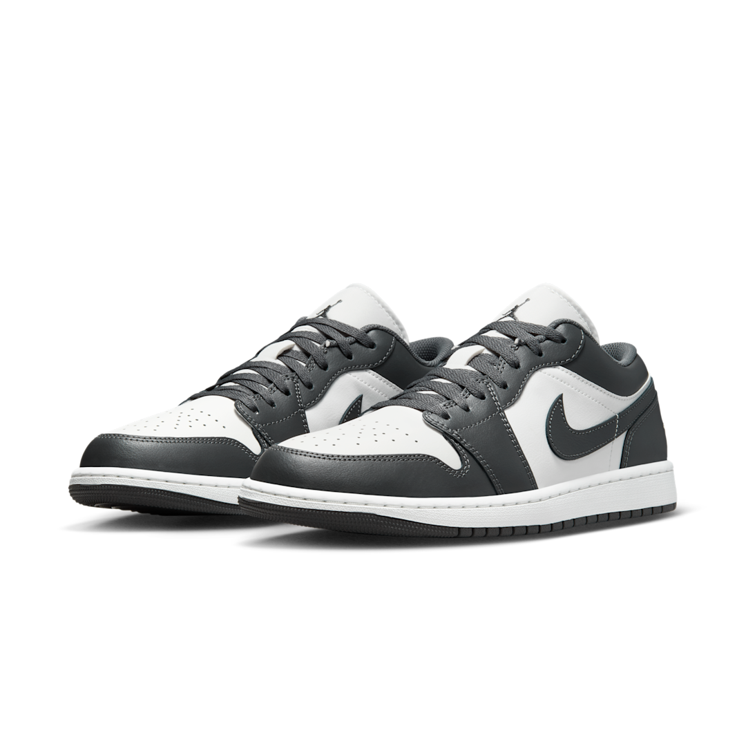 Overkicks - Air Jordan 1 Low Grey White (553558-044) - vista trasera