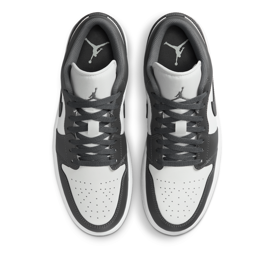 Overkicks - Air Jordan 1 Low Grey White (553558-044) - par completo