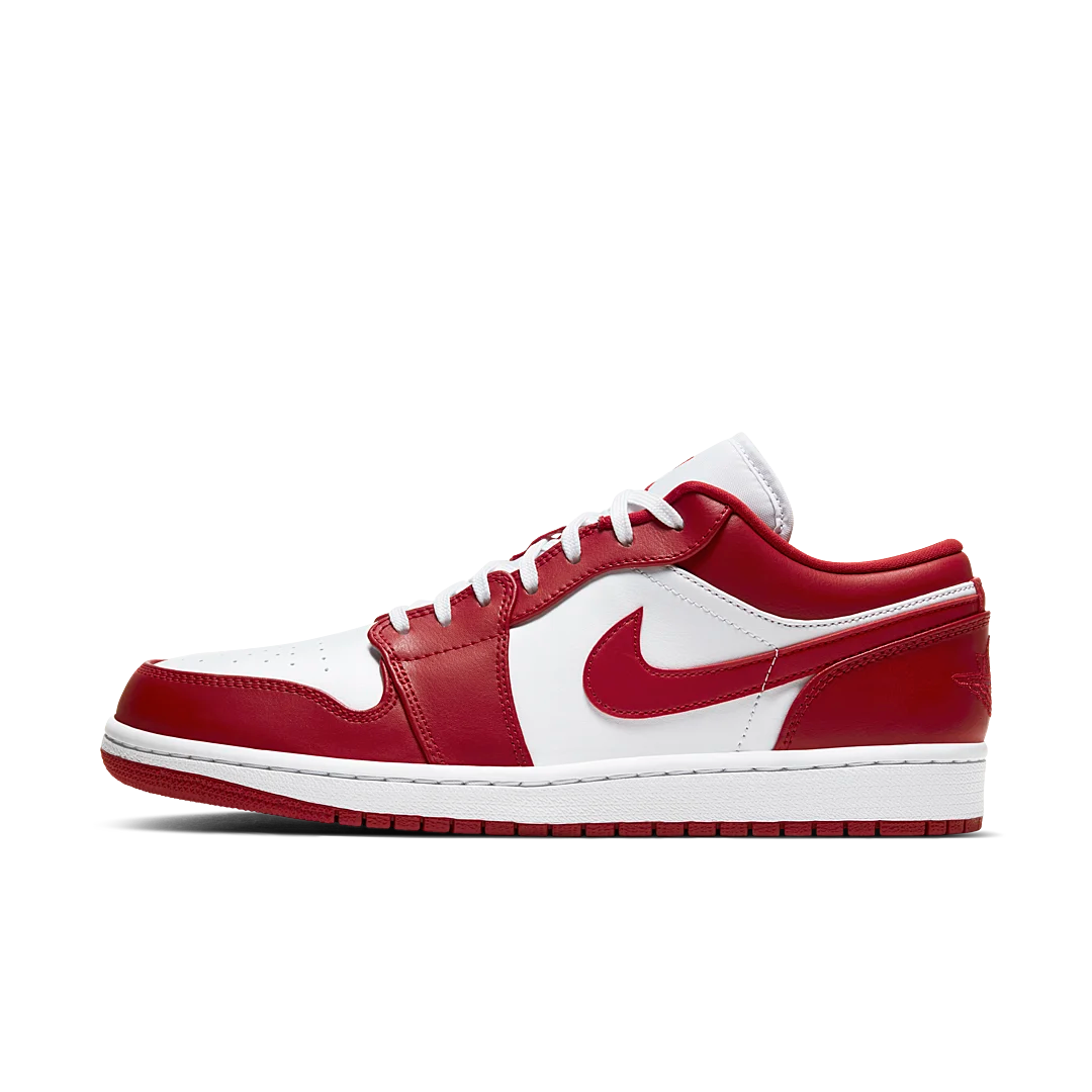 Overkicks - Air Jordan 1 Low Gym Red White (553558-611) - vista lateral