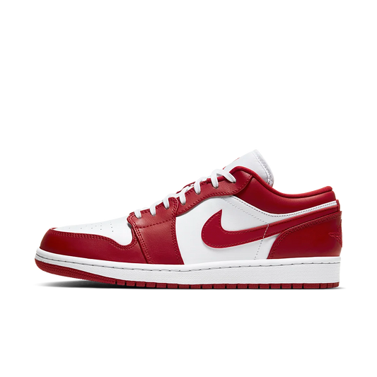 Overkicks - Air Jordan 1 Low Gym Red White (553558-611) - vista lateral