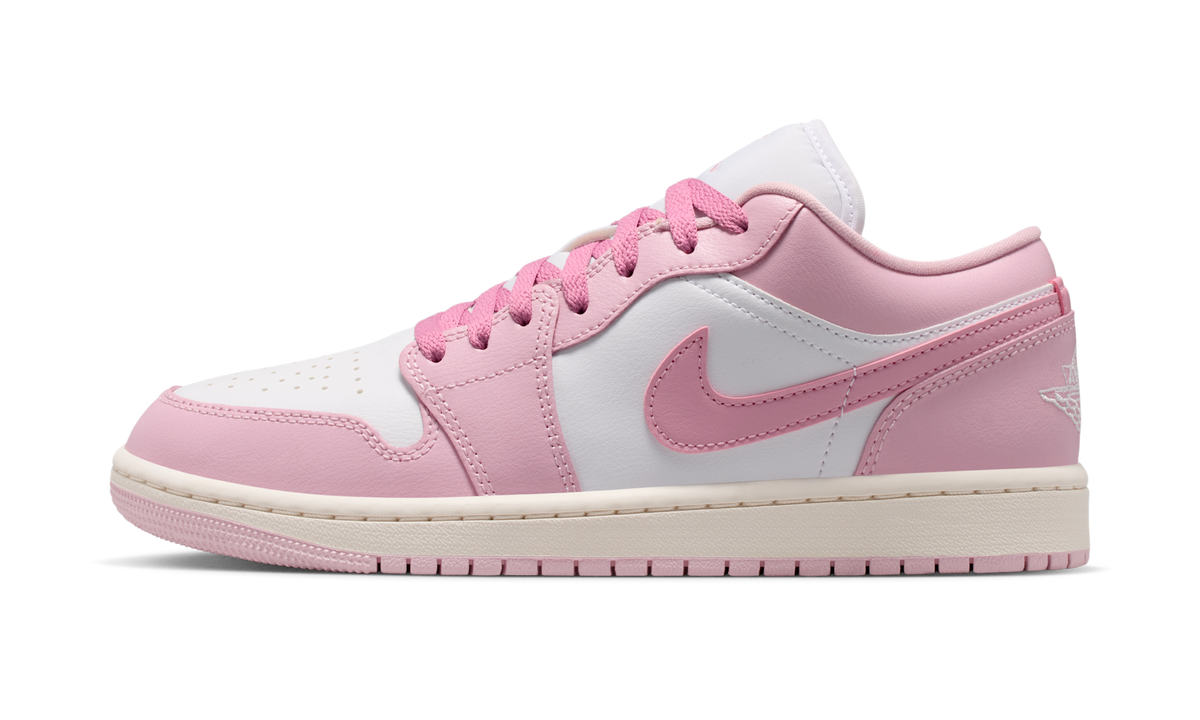 Overkicks - Air Jordan 1 Low Iced Carmine White (DC0774-607) - vista lateral