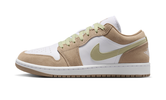 Overkicks - Air Jordan 1 Low Khaki Olive Aura (DC0774-204) - vista lateral