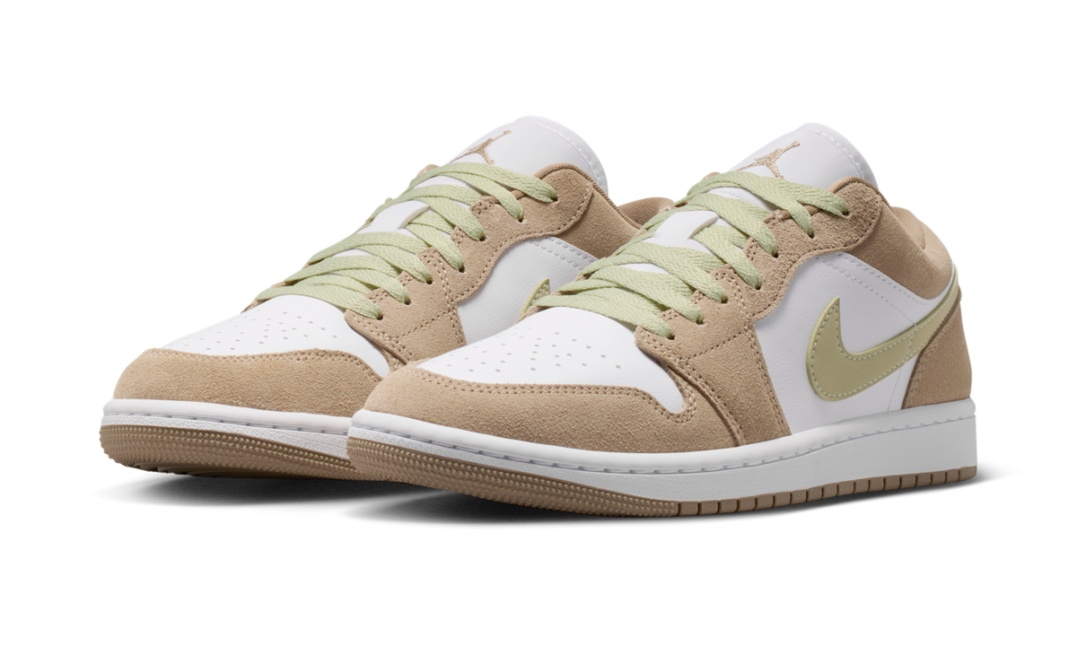 Overkicks - Air Jordan 1 Low Khaki Olive Aura (DC0774-204) - vista trasera