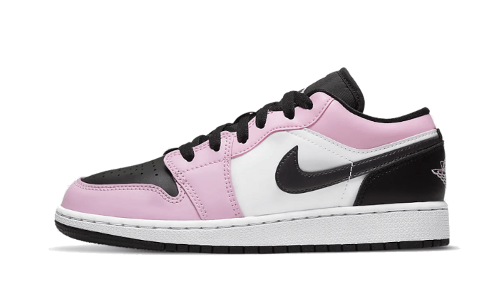 Overkicks - Air Jordan 1 Low Light Arctic Pink (554723-601) - vista lateral