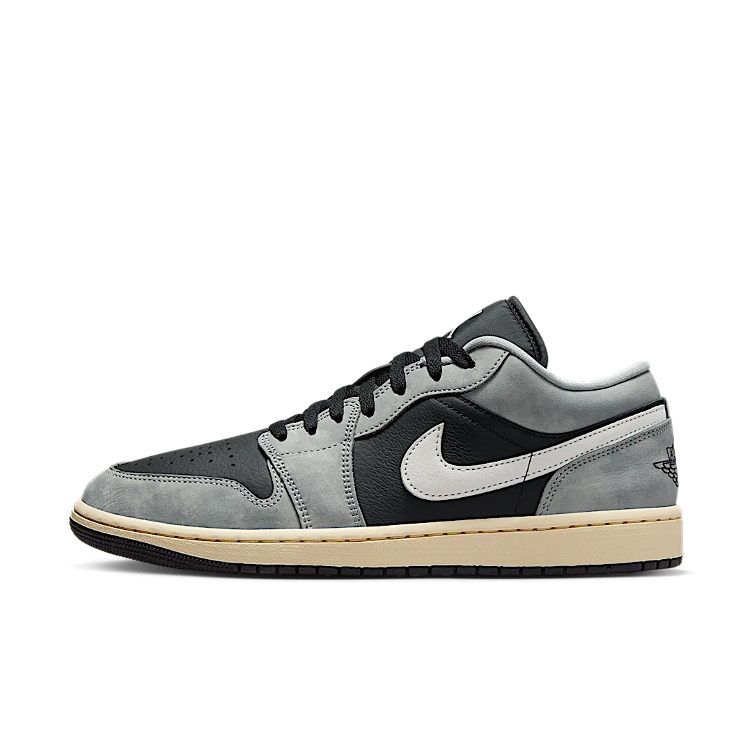 Overkicks - Air Jordan 1 Low Light Smoke Grey Off Noir (HQ2010-012) - vista lateral