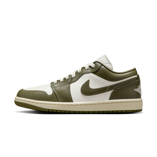 Overkicks - Air Jordan 1 Low Medium Olive (DC0774-122) - vista lateral