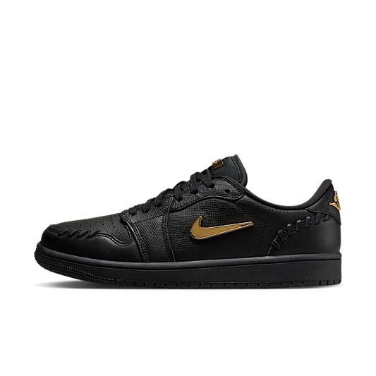 Overkicks - Air Jordan 1 Low Method of Make Black Metallic Gold (FN5032-007) - vista lateral