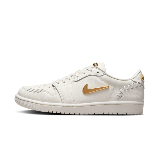 Overkicks - Air Jordan 1 Low Method of Make Sail Metallic Gold (FN5032-100) - vista lateral