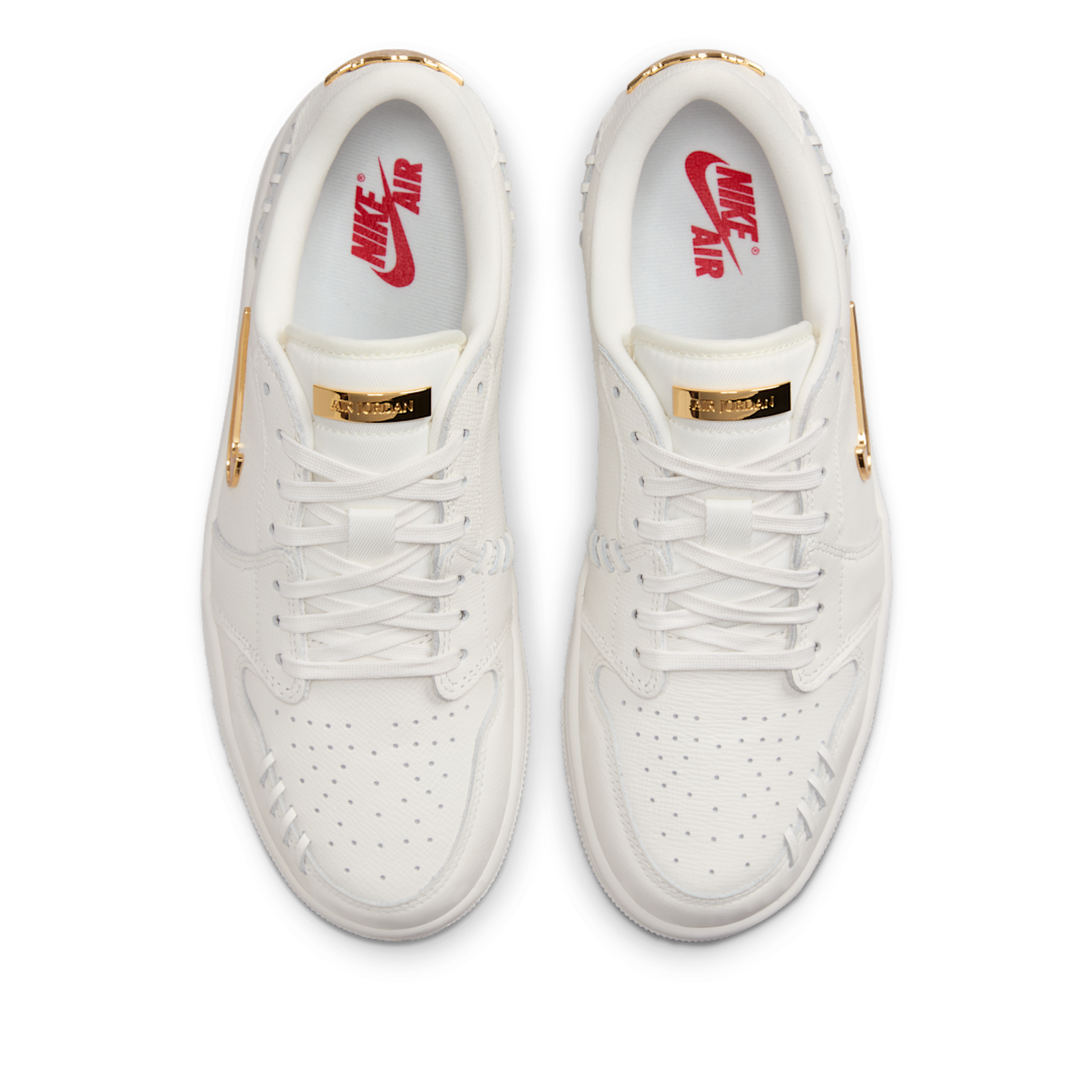 Overkicks - Air Jordan 1 Low Method of Make Sail Metallic Gold (FN5032-100) - par completo