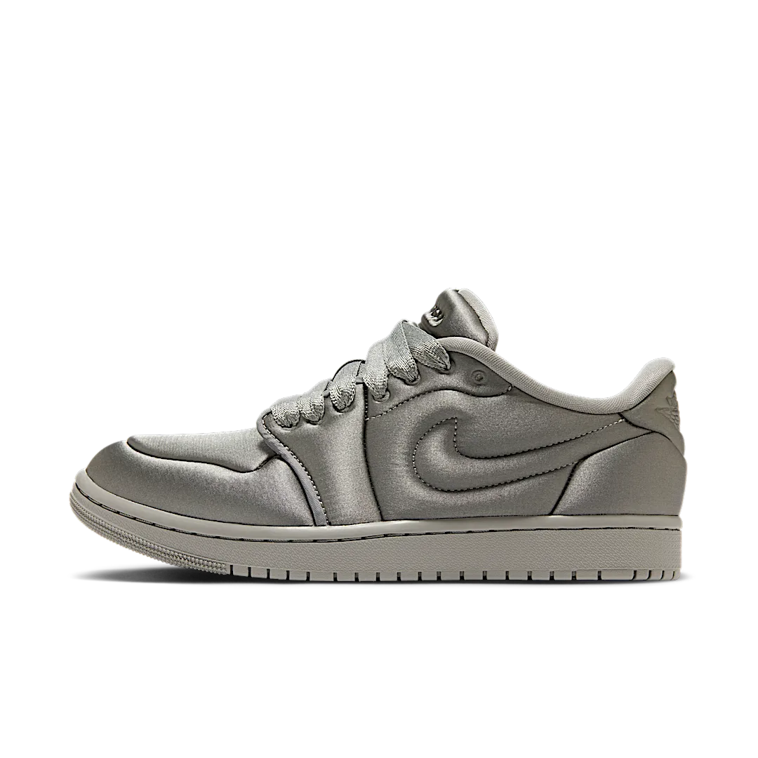 Overkicks - Air Jordan 1 Low Method of Make Satin Medium Grey (HF3969-002) - vista lateral