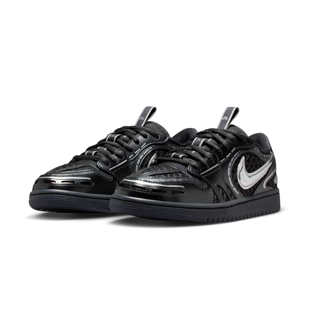 Overkicks - Air Jordan 1 Low Method of Make V3 Black Metallic Silver (HQ2186-001) - vista trasera