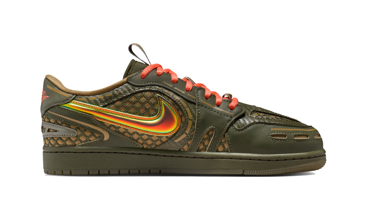 Overkicks - Air Jordan 1 Low Method of Make V3 Brown Kelp Cargo Khaki (HQ2186-300) - detalle suela
