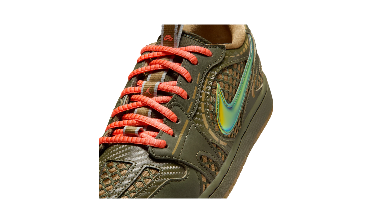 Overkicks - Air Jordan 1 Low Method of Make V3 Brown Kelp Cargo Khaki (HQ2186-300) - detalle lateral interior