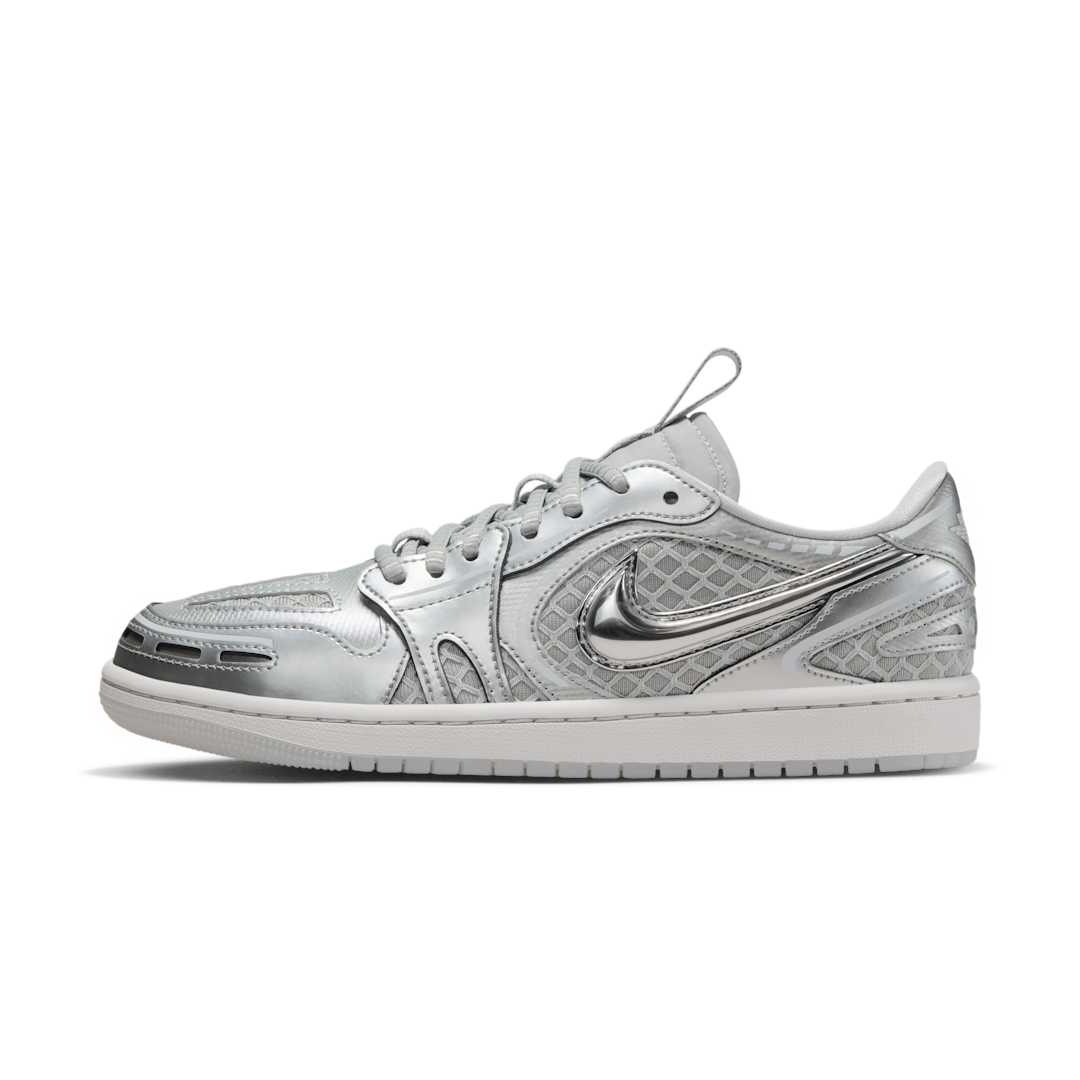 Overkicks - Air Jordan 1 Low Method of Make V3 Metallic Silver (HQ2186-002) - vista lateral