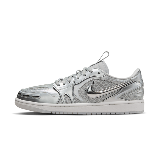 Overkicks - Air Jordan 1 Low Method of Make V3 Metallic Silver (HQ2186-002) - vista lateral