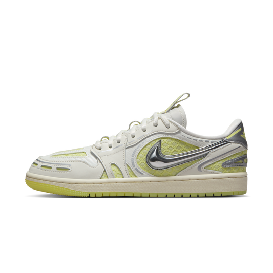 Overkicks - Air Jordan 1 Low Method of Make V3 Sail Luminous Green (HQ2186-130) - vista lateral