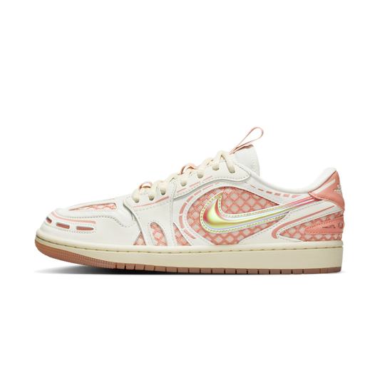 Overkicks - Air Jordan 1 Low Method of Make V3 Sail Washed Coral (HQ2186-180) - vista lateral